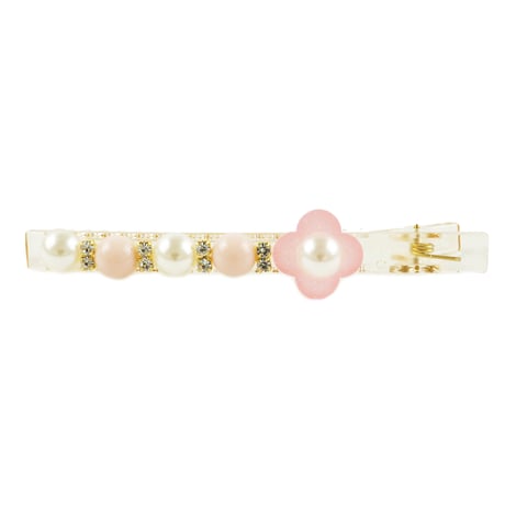フラワー パール ストーン ヘアピン ヘアクリップ ダッカール くちばしクリップ 簡単ヘアアレンジ レディース ヘアアクセサリー：HD180703
