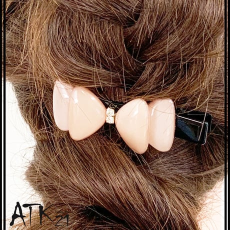リボン Ribbon ヘアクリップ クリップピン ダッカール シンプル まとめ髪のポイント 髪留め レディース ヘアアクセサリー