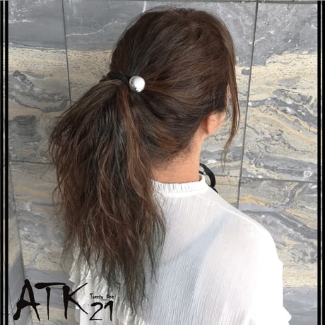シルバー ゴールド サークル シンプル 上品  カジュアル ヘアゴム 髪留め 簡単ヘアアレンジ  大人アクセ レディース ヘアアクセサリー：HG190703