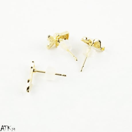 （3点セット）ガーデニング シャベル 植木鉢 ジョウロ アシンメトリー ピアス  遊び心 おもしろ ピアス メンズ レディース ユニセックス アクセサリー：PSS170803