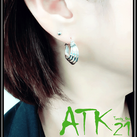 両耳用（2個セット）4連 フープピアス リングピアス 18G シルバー シンプル 上品  レディース アクセサリー：HPB170601
