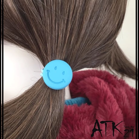(3点セット）スマイル にこちゃん  ヘアゴム 髪留め ツインテール ポニーテール 卒業式 入学式 発表会 七五三 パーティ 子供 キッズ ベビー ヘアアクセサリー：HGK181105