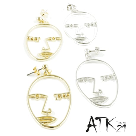 顔モチーフピアス | STORES 