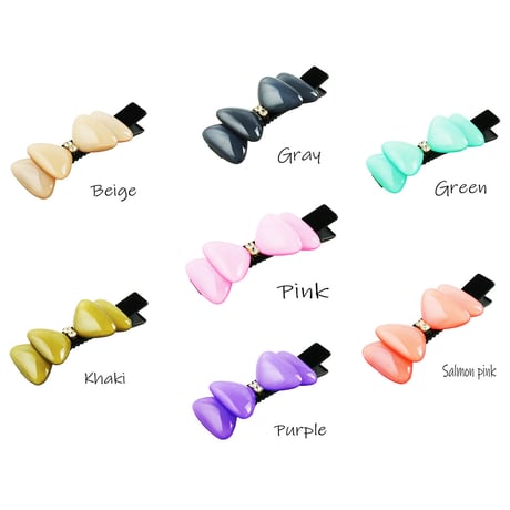 リボン Ribbon ヘアクリップ クリップピン ダッカール シンプル まとめ髪のポイント 髪留め レディース ヘアアクセサリー