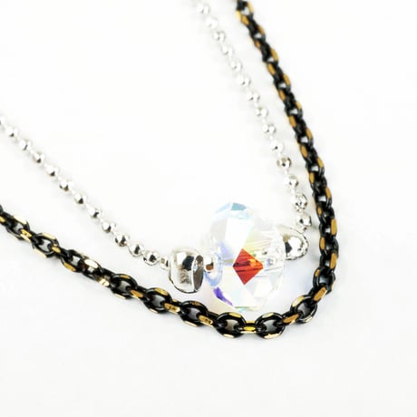 シンプル 一粒スワロフスキー サークル 2連 アンクレット 2ライン 上品 大人コーデ レディース ウィメンズ アクセサリー：ASW160504