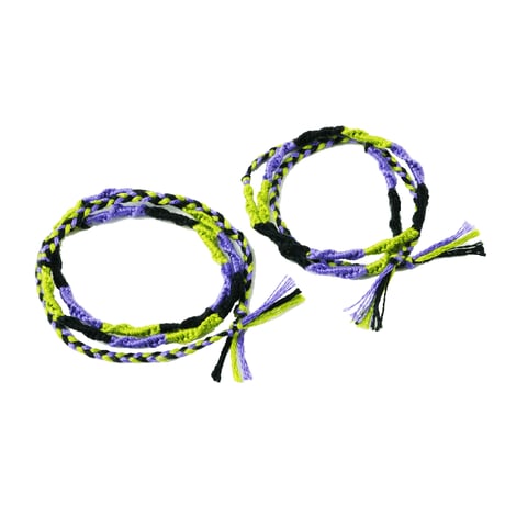 ATK21カラー ペア カップル ミサンガ Missanga アンクレット お守り コットンコードアンクレット メンズ レディース ユニセックス アクセサリー：AMP181001