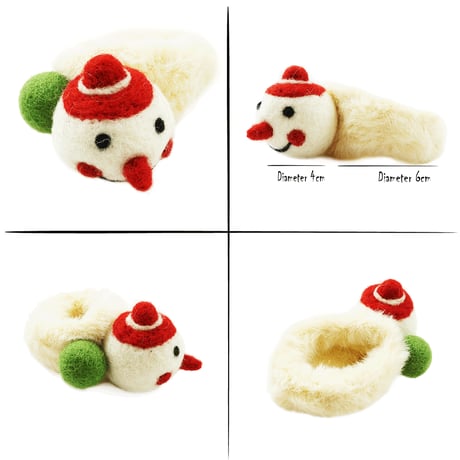 （2点セット) サンタクロース 雪だるま  シュシュ  スリーピン クリスマス Xmas ヘアゴム ヘアクリップ  髪留め キッズ 子供 ベイビー レディース ヘアアクセサリー：HGP191101