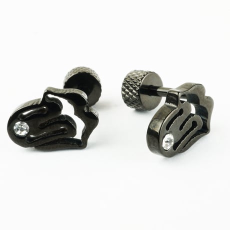 両耳用（2個セット） ローリングストーンズ  ベロ出しリップ  バーベルピアス メンズ レディース ステンレス Surgical Steel316L ブラック ホワイト アクセサリー：MP160208