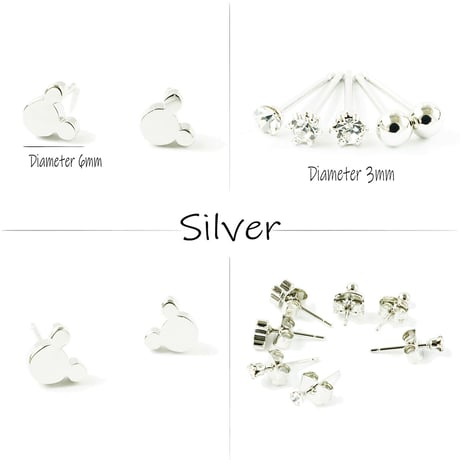 (7点セット）ミッキー モチーフ スタッドピアス セットピアス メンズ レディース  ユニセックス アクセサリー