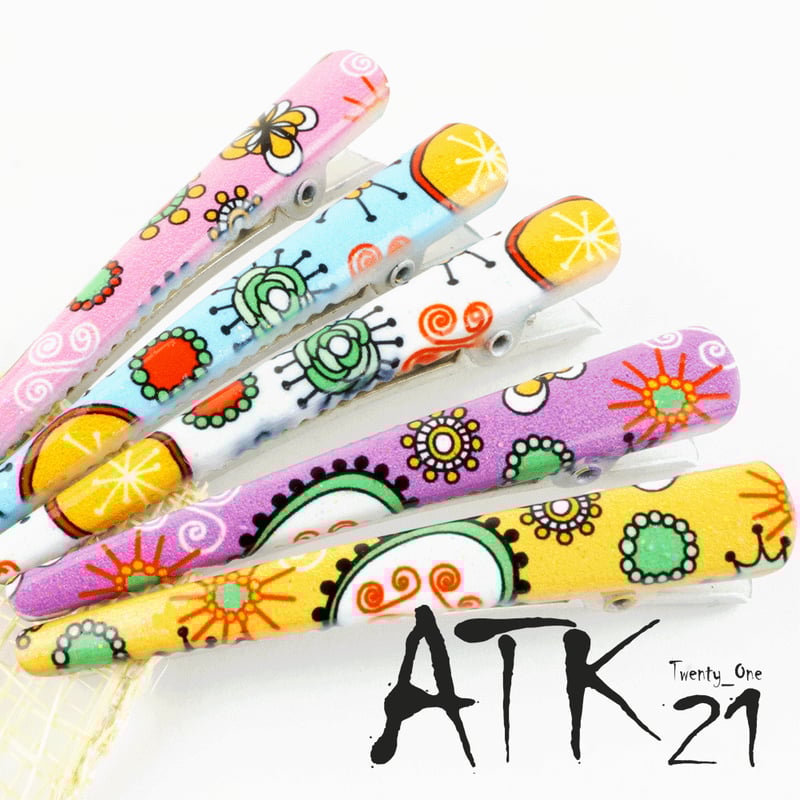 5本セット)アジアンモチーフ ミニクリップ ダッカール くちばし