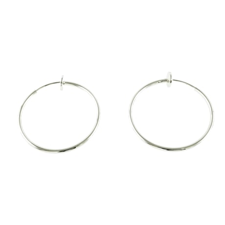 両耳用（2点セット）シンプル フープフェイクピアス ノンホール パイプイヤリング メンズ レディース ユニセックス アクセサリー：FE190302