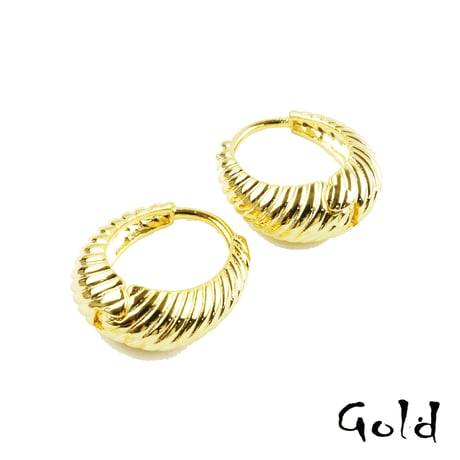 両耳用（S／2点セット）シンプル ツイスト フープピアス リングピアス ブラック シルバー ゴールド レディース アクセサリー：PHB180803S