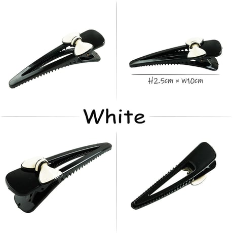 リボン Ribbon オープントライアングル ブラック ヘアクリップ ダッカールクリップ 髪留め レディース きれい目 ヘアアクセサリー