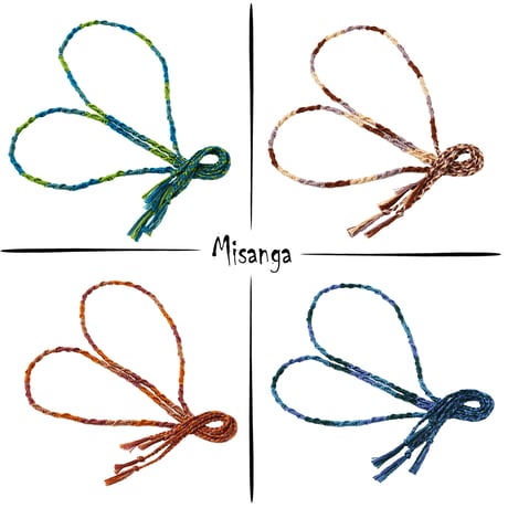 ダークカラー ペア カップル ミサンガ Missanga アンクレット お守り コットンコードアンクレット メンズ レディース ユニセックス アクセサリー：AMP181002