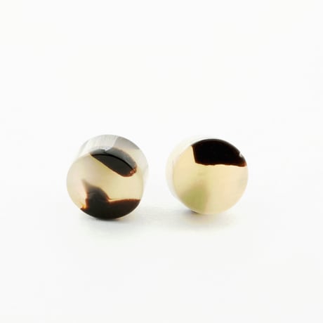 べっ甲 サークル スタッド ピアス きれいめ カジュアル レディース アクセサリー：PKS170201