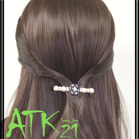 カメリア  パール ビジュー ヘアピン ヘアクリップ ダッカール くちばしクリップ 簡単ヘアアレンジ レディース ヘアアクセサリー：HD171002