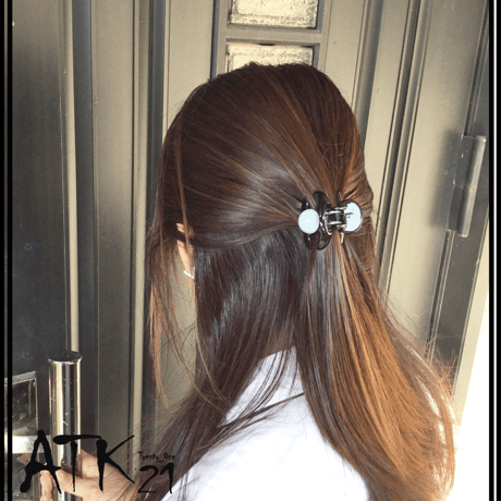 カラーボール モチーフ ミニバンスクリップ プチヘアクリップ かわいい レディース ヘアアクセサリー：HBS180901