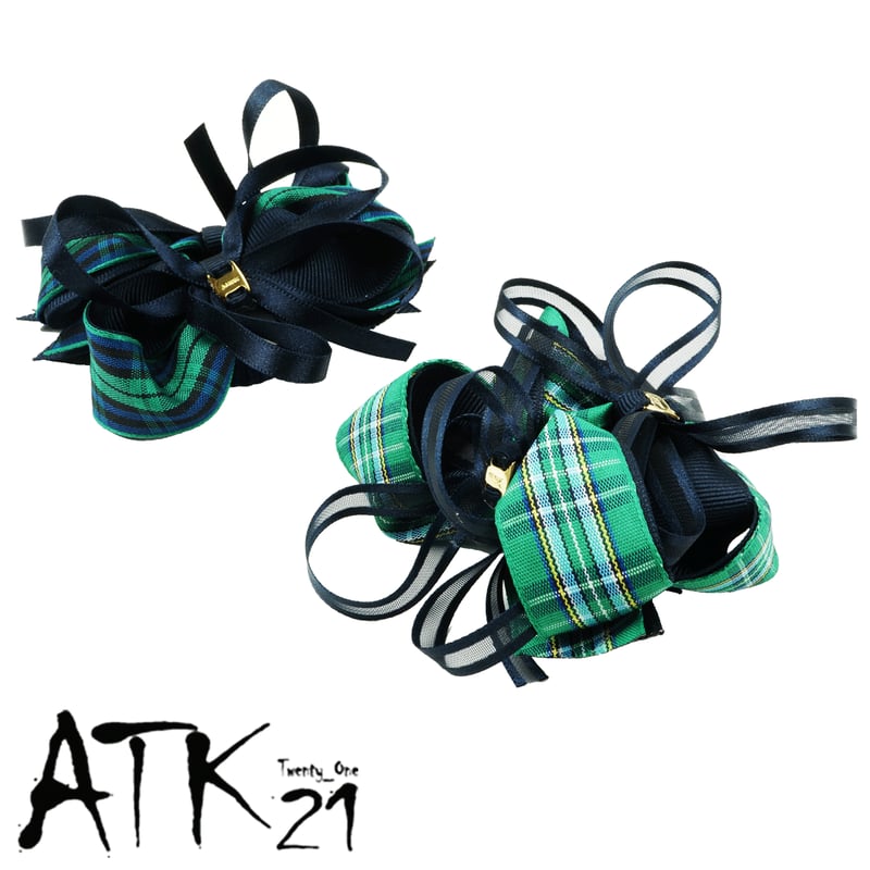 確認　ヘアゴム ヘアリボン ツインテール　309　ラインストーン　ネイビー　紺 美品【地雷系】Kirakissキラキラ大きく光るダイヤリング 確認