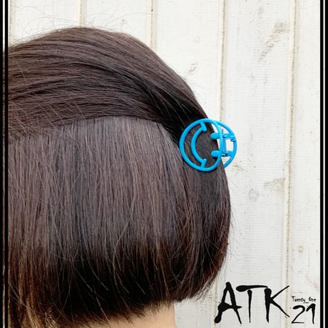 スマイルモチーフ  ミディアム バンスクリップ  ハーフアップ 小さ目 しっかりホールド ヘアアレンジのポイント 髪留め 簡単ヘアアレンジ レディース ヘアアクセサリー