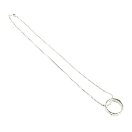 リング サークル シンプル ネックレス 2WAY メンズ レディース ユニセックス アクセサリー：MNB180201