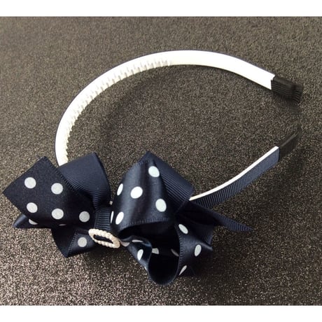 ドット リボン パール キッズカチューシャ キッズ アクセサリー 卒業式 入学式 発表会 七五三 結婚式  パーティ レディース ヘアアクセサリー:HK160201