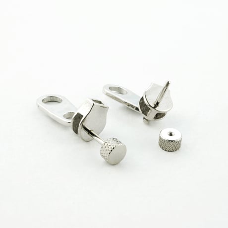 両耳用（2個セット）ジッパー ファスナー チャック 16G サージカルステンレスピアス  軟骨 ボディピアス メンズ レディース ユニセックス アクセサリー：MPS170208