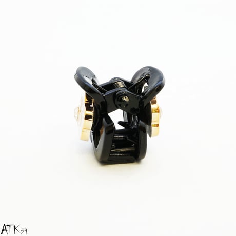 カメリアモチーフ ミニバンスクリップ プチヘアクリップ かわいい レディース ヘアアクセサリー：HBS170704