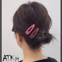 マットカラー トライアングル パッチンピン パッチン留め 人気 可愛い 髪留め へアクリップ レディース ヘアアクセサリー：HPP191005L