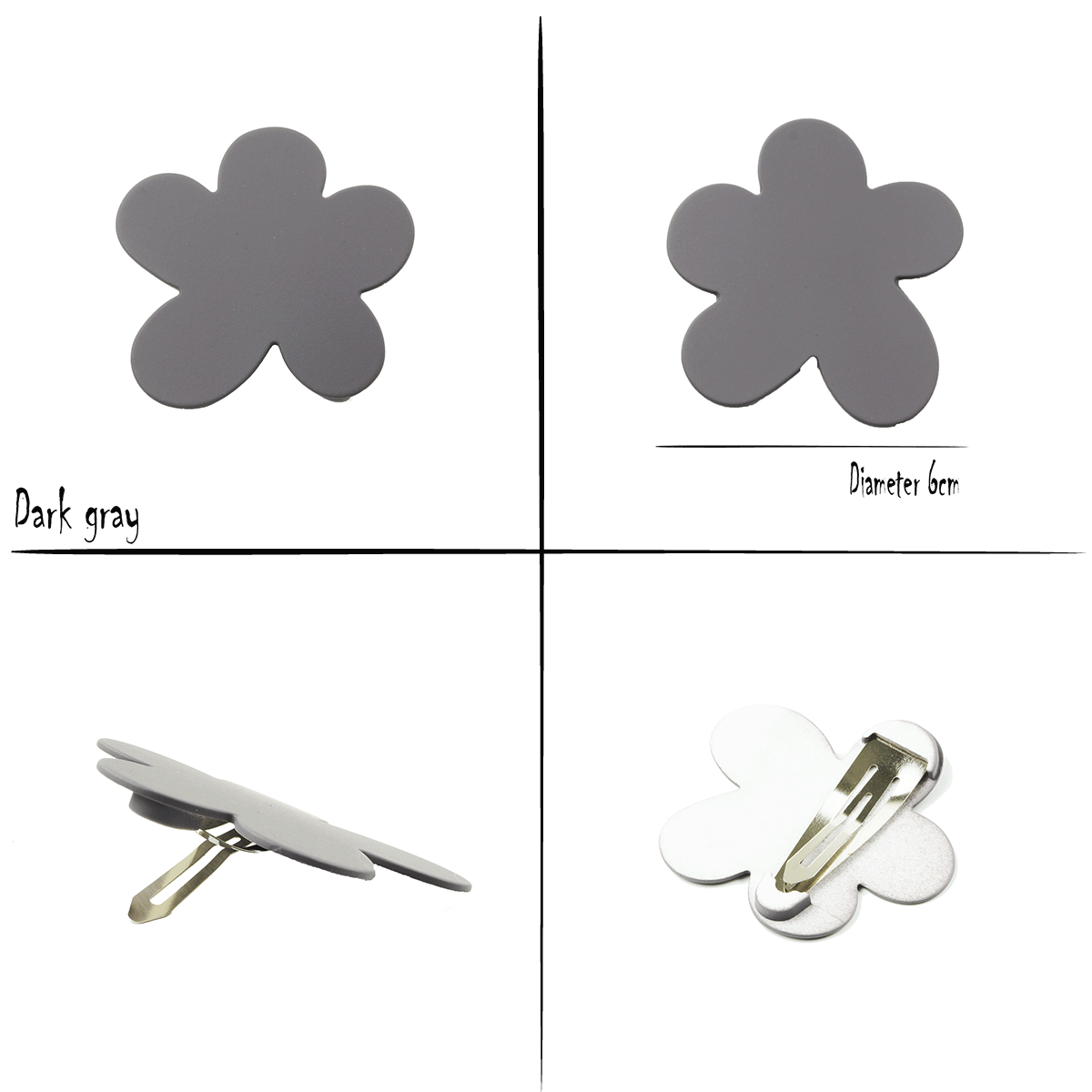 お花に願いを込めて♡パッチンピン フラワー お花 マットカラー パッチンピン パッチン留め スリーピン