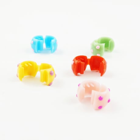 （5個セット） ドットカラーボール ミニヘアクリップ プチクリップ ミニバンス プチバンス キッズ レディース かわいい ヘアアクセサリー：HBS170701