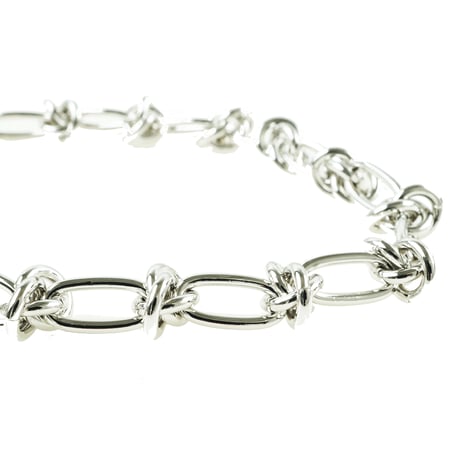 結び目モチーフ チェーン ブレスレット シンプルだけど存在感あり  メンズ レディース ユニセックス アクセサリー：BR190501
