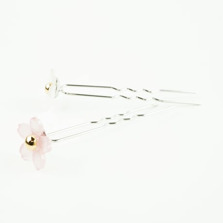 桜 さくら サクラ Uピン 浴衣 着物 コーム 髪飾り ヘアアレンジ レディース ヘアアクセサリー：HC180301