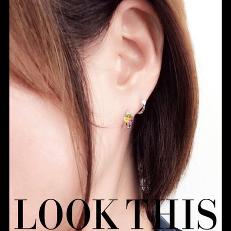 両耳用（2個セット） オーロラ スワロフスキー SWAROVSKI フープ リング ピアス ラウンドリングピアス大人コーデ レディース アクセサリー✧ラッピング無料BOX付✧：PSW150201