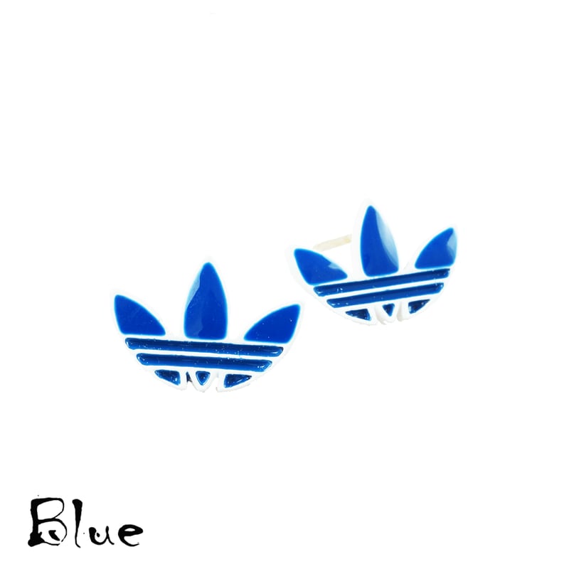 2点セット）リーフモチーフ adidas アディダス スタッド ピアス メンズ