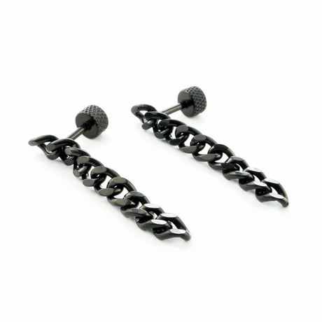 両耳用（2個セット）チェーン 16G サージカルステンレスピアス  軟骨 ボディピアス メンズ レディース ユニセックス アクセサリー：MPS170207