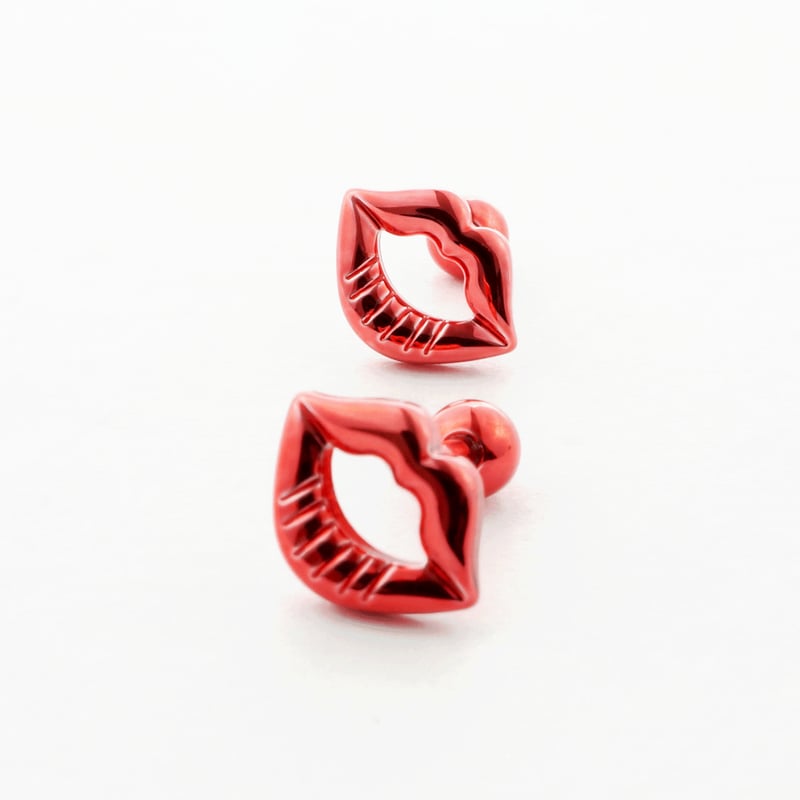 両耳用（2個セット）唇 リップ 16G サージカルステンレスピアス 軟骨