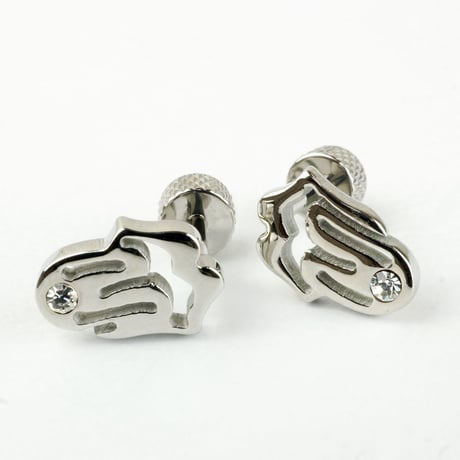 両耳用（2個セット） ローリングストーンズ  ベロ出しリップ  バーベルピアス メンズ レディース ステンレス Surgical Steel316L ブラック ホワイト アクセサリー：MP160208