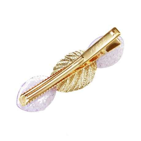 リーフ ストーンゴールド ヘアピン ヘアクリップ ダッカール くちばしクリップ 簡単ヘアアレンジ レディース ヘアアクセサリー：HD171202