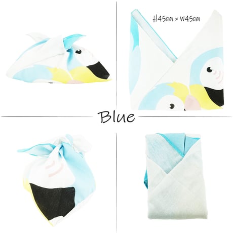 オウム 鳥 あずま袋 手ぬぐい 手作り ハンドメイド エコバック お弁当袋 ちょこっとお出かけ ご近所コーデ 浴衣 レディース おしゃれ 雑貨