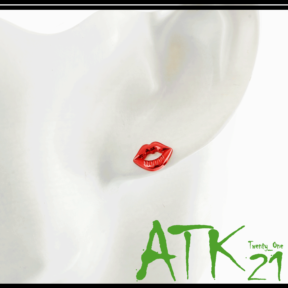 両耳用（2個セット）唇 リップ 16G サージカルステンレスピアス 軟骨