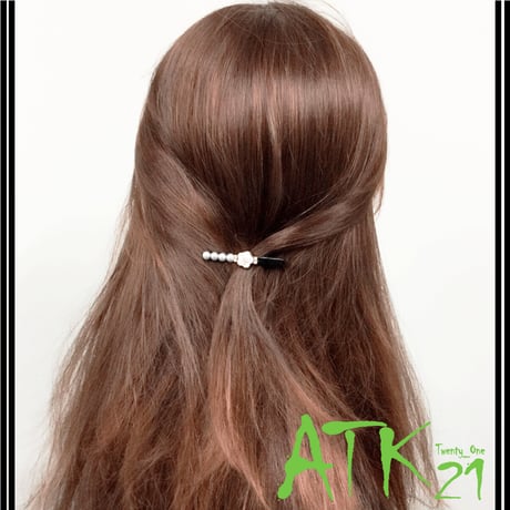 カメリア  パール ストーン ヘアピン ヘアクリップ ダッカール くちばしクリップ 簡単ヘアアレンジ レディース ヘアアクセサリー  ：HD170702