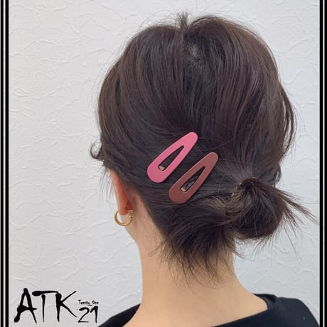 マットカラー トライアングル パッチンピン パッチン留め 人気 可愛い 髪留め へアクリップ レディース ヘアアクセサリー：HPP191005S