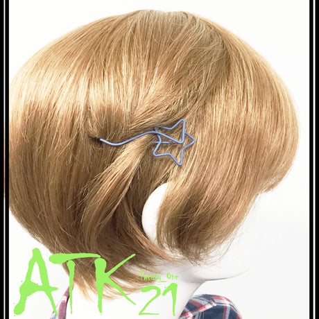 スター 星 モチーフ 変形型 マットカラー ヘアピン ヘアクリップ 髪どめ 前髪 キッズ レディース ヘアアクセサリー：HA170804