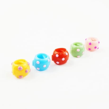 （5個セット） ドットカラーボール ミニヘアクリップ プチクリップ ミニバンス プチバンス キッズ レディース かわいい ヘアアクセサリー：HBS170701