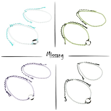 （2点セット）ハンドメイド べっ甲風サークル  アンクレット ペア ミサンガ Missanga お守り 手作り コットンコード メンズ レディース ユニセックス アクセサリー：AMP190601