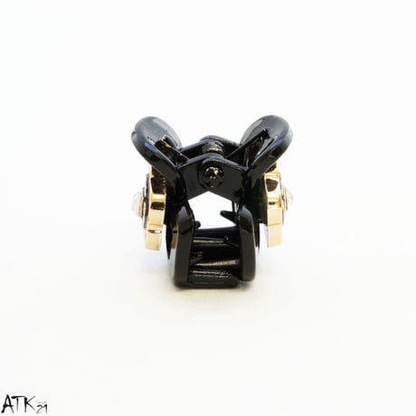 カメリアモチーフ ミニバンスクリップ プチヘアクリップ かわいい レディース ヘアアクセサリー：HBS170704