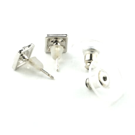 両耳用（2個セット）LEGO レゴ モチーフ スタッド ピアス アシンメトリーピアス Silverpost925 シルバー ゴールド メンズ レディース ユニセックス アクセサリー：SP250501