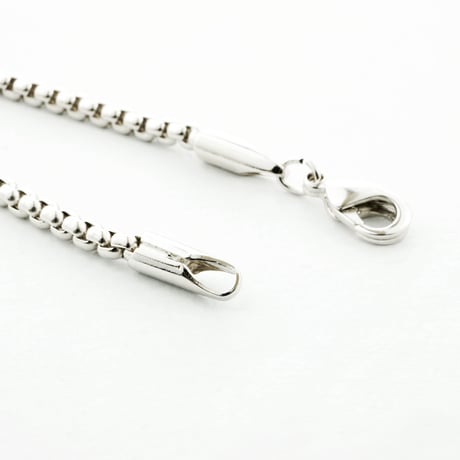 スクエア 2連バー シンプル ネックレス メンズ レディース ユニセックス アクセサリー：MNB170201