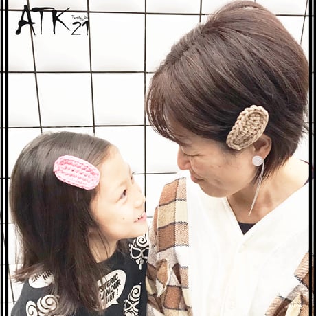 毛糸スリーピン パッチンピン パッチン留め 親子でお揃い 人気 可愛い 髪留め へアクリップ 子供 キッズ レディース ヘアアクセサリー：HPP191101