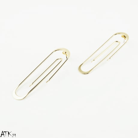 文房具 クリップ おもしろピアス スタッドピアス ユニーク 個性的 メンズ レディース ユニセックス アクセサリー：PKL170901
